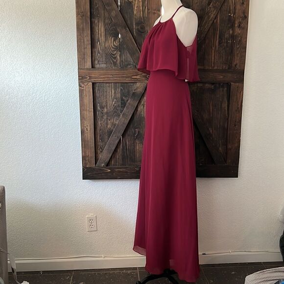 NWT Cinderella A-Line Chiffon Sleeveless Bridesmaid Dress Floor-Length Formal - Picture 4 of 12
